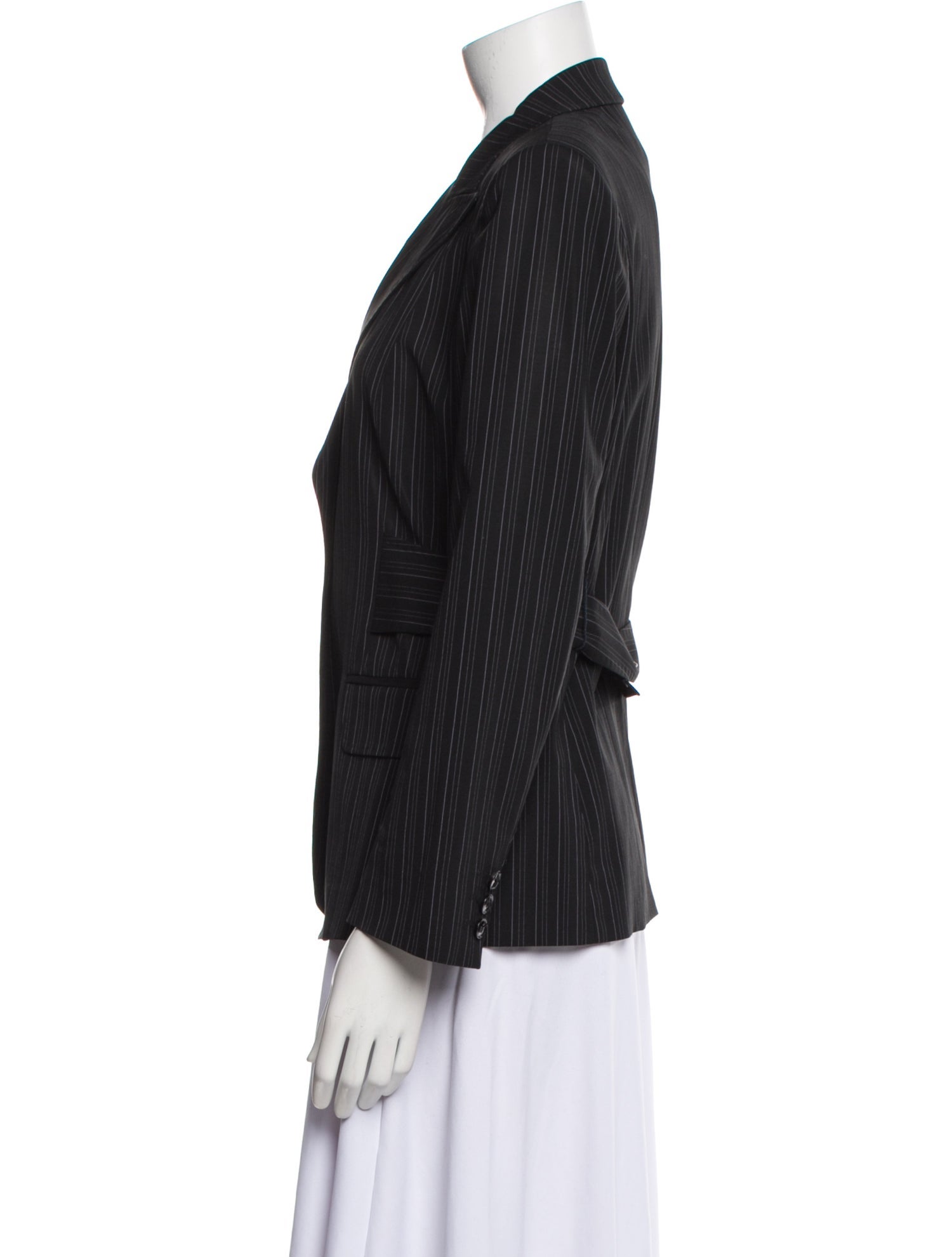 Max Mara Virgin Wool Striped Blazer