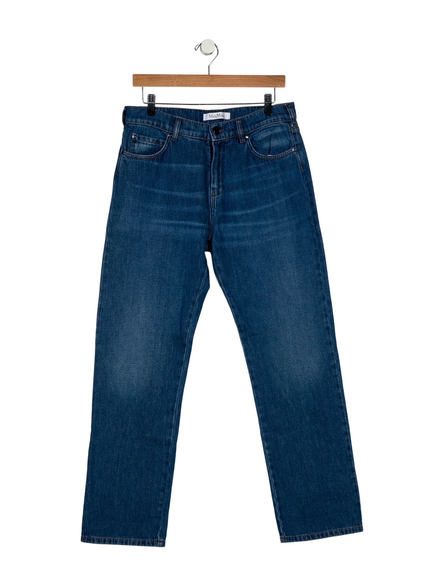 Max Mara Mid-Rise Straight Leg Jeans