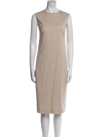 Max Mara Dresses Virgin Wool Midi Length Dress US 10 | L