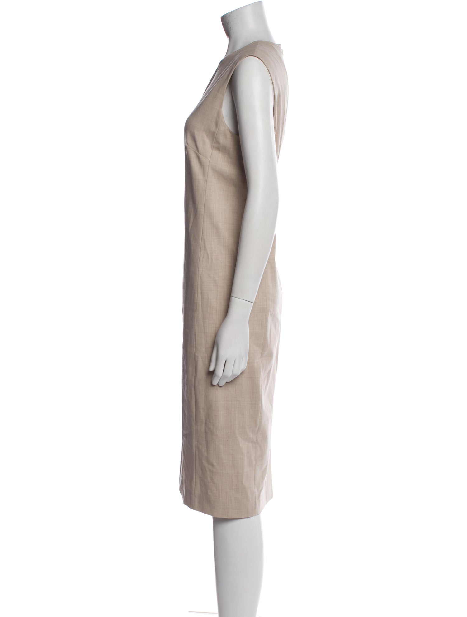 Max Mara Virgin Wool Midi Length Dress