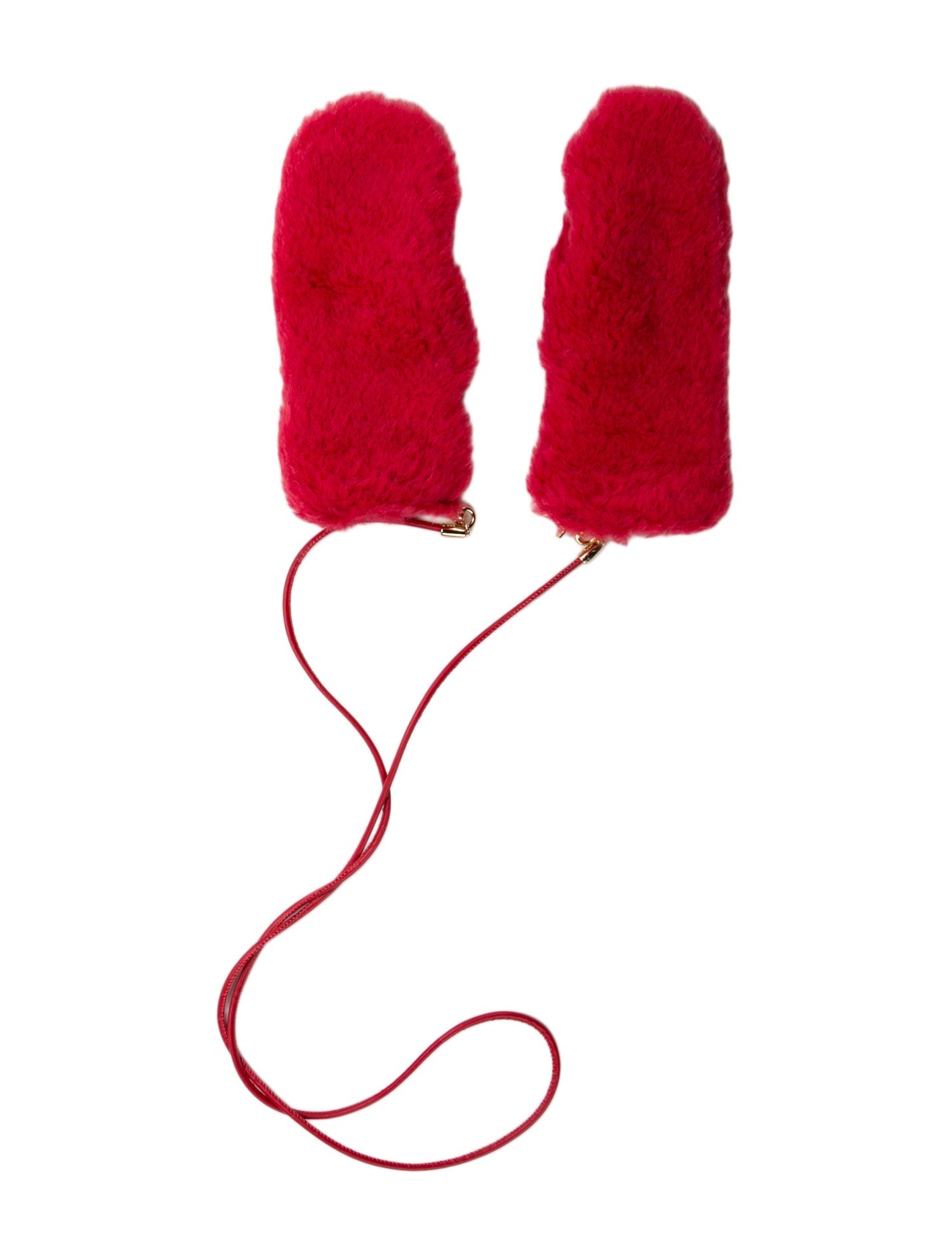 Max Mara Faux Fur Mittens