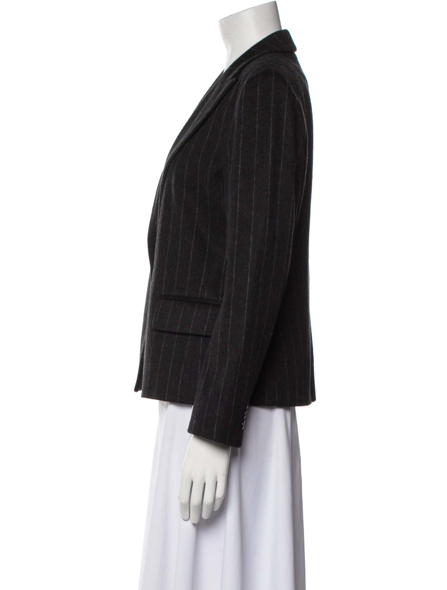 Max Mara Virgin Wool Striped Blazer