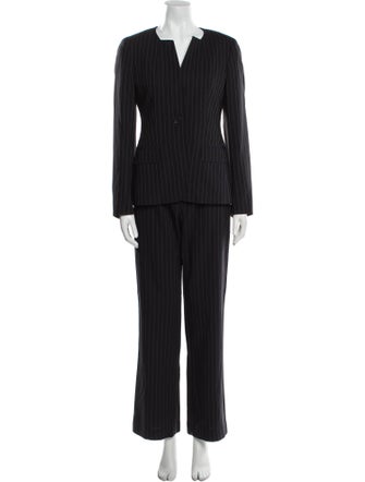 Max Mara Wool Striped Pantsuit