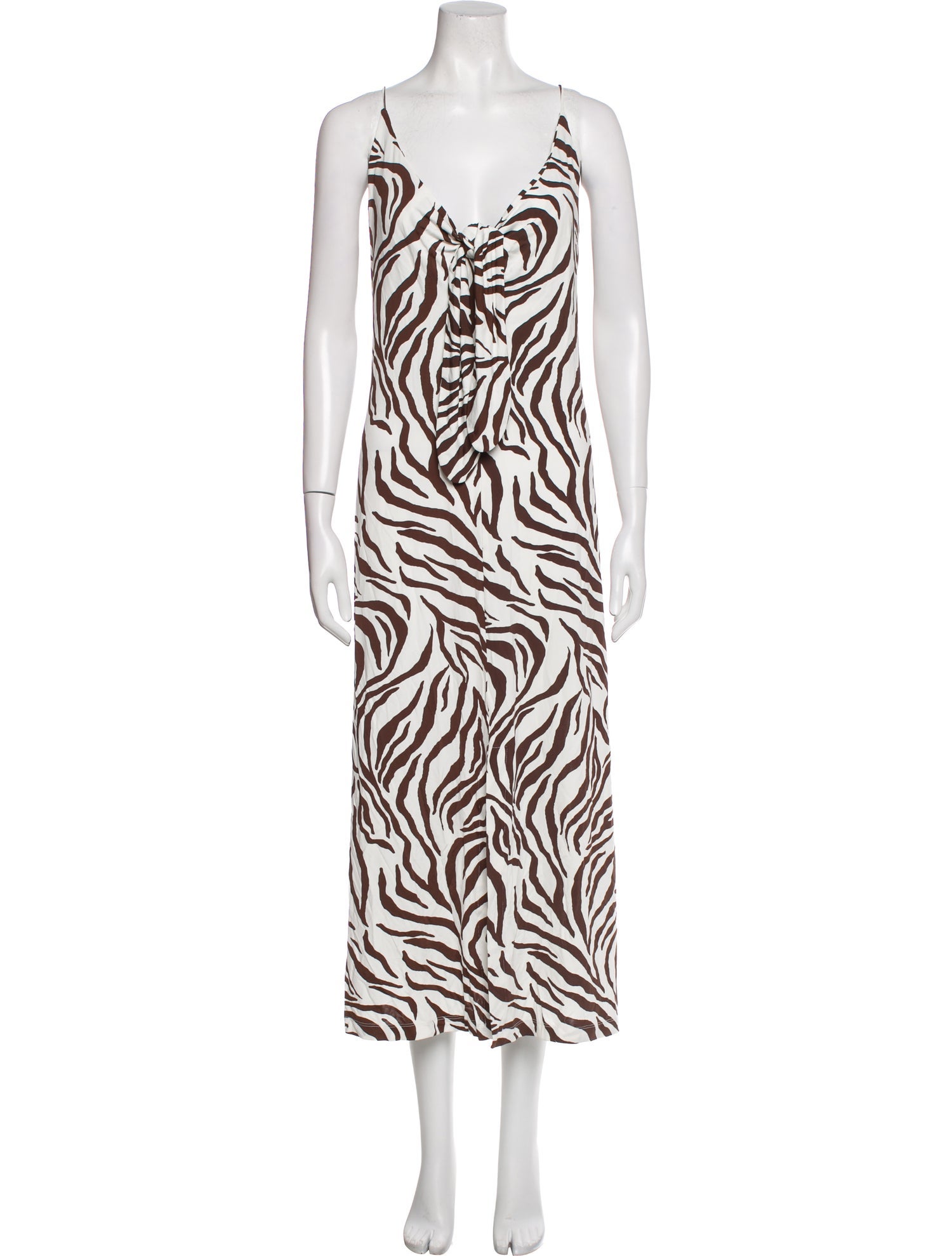 Max Mara Animal Print Midi Length Dress w/ Tags