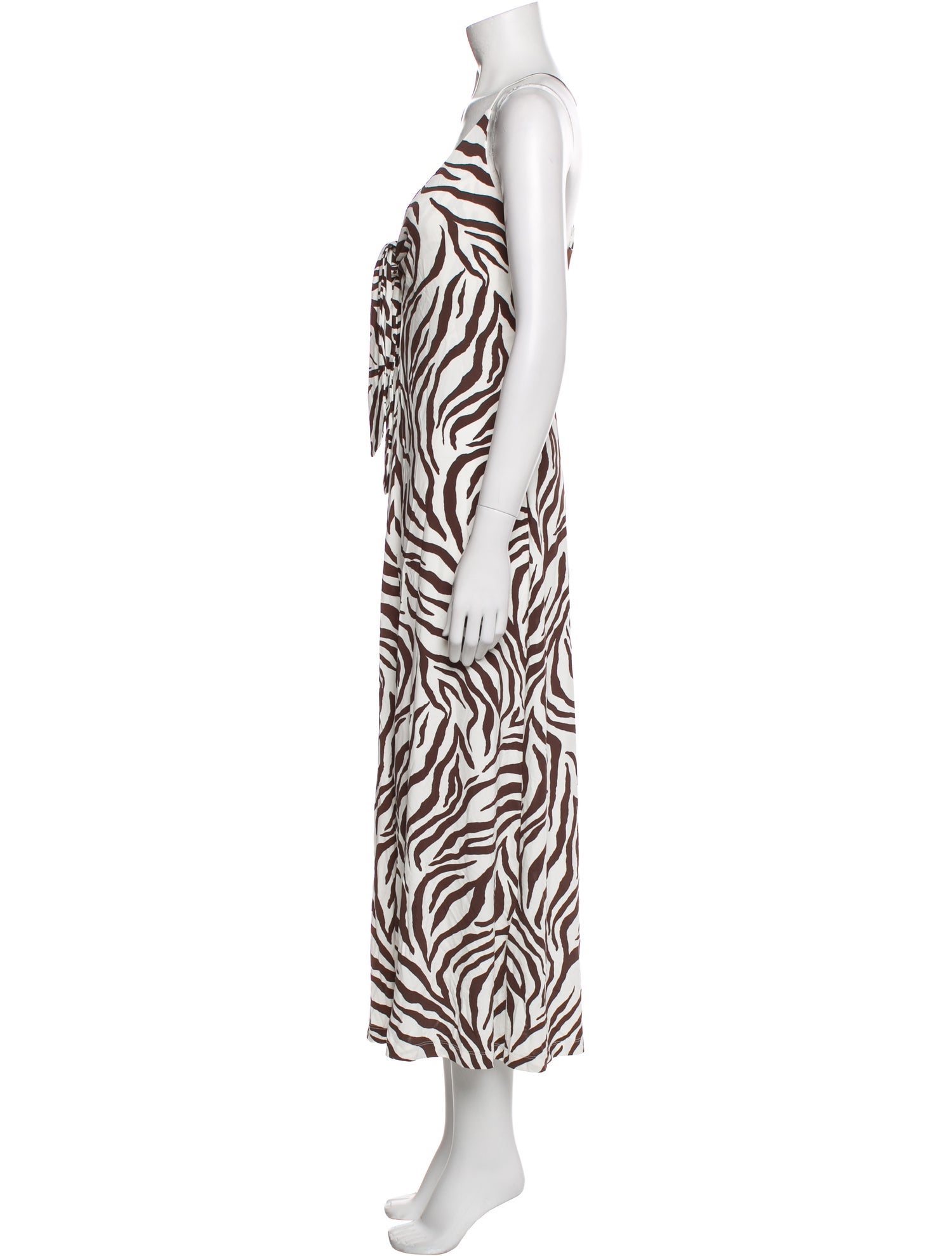 Max Mara Animal Print Midi Length Dress w/ Tags