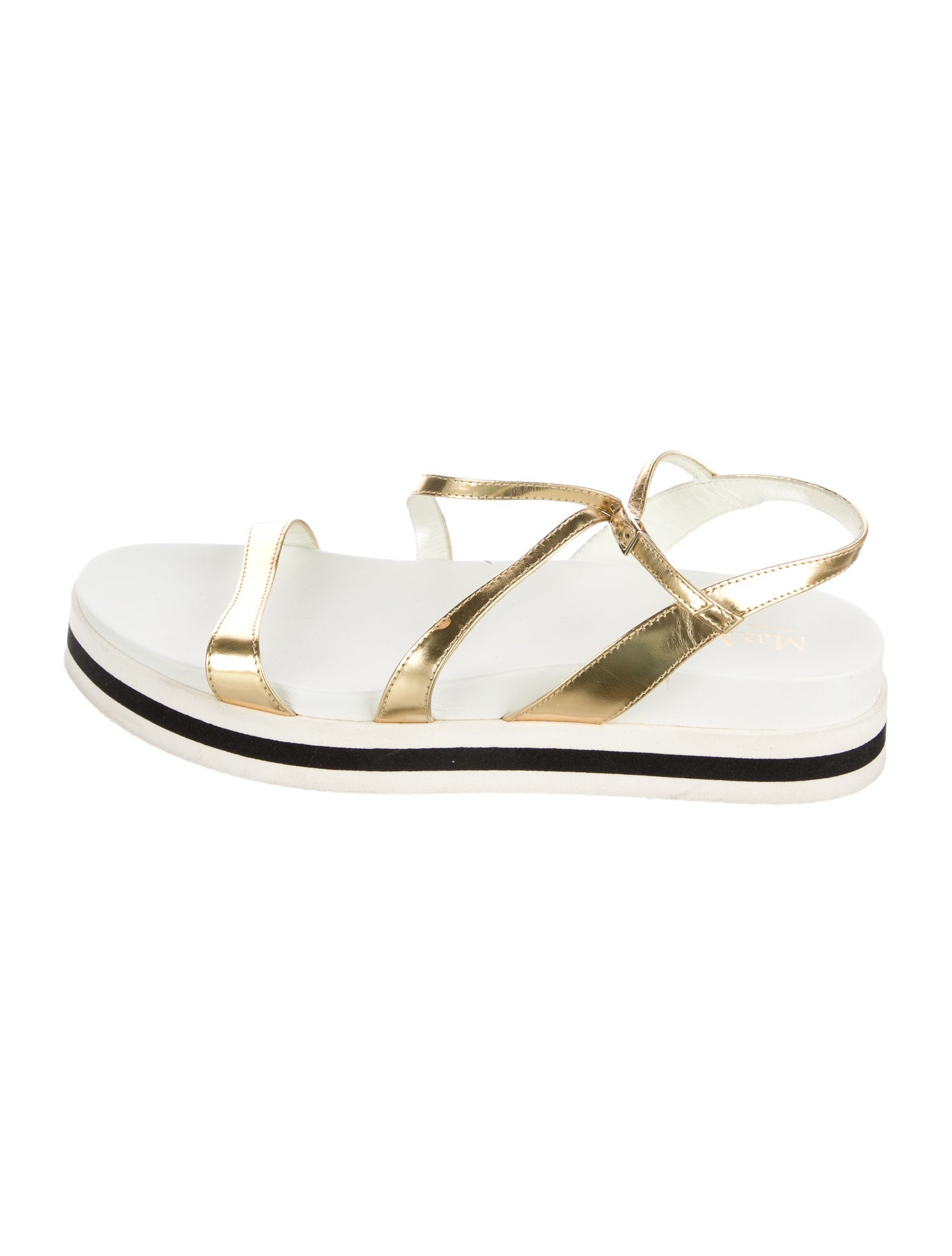 Max Mara Leather Slingback Sandals