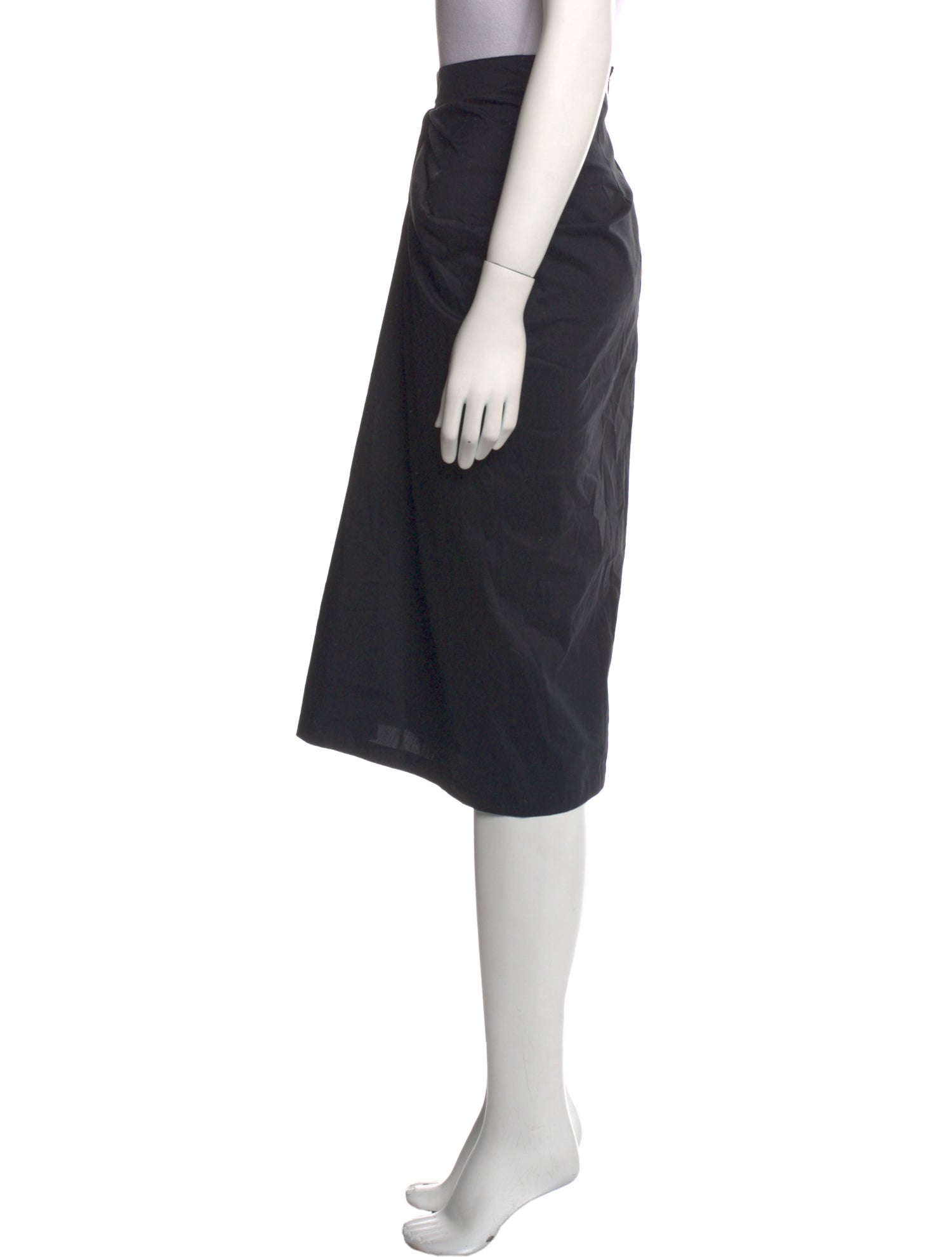 Max Mara Pleated Accents Knee-Length Skirt