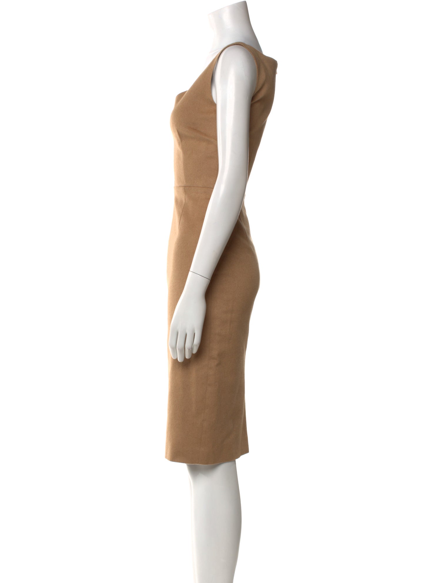 Max Mara V-Neck Knee-Length Dress