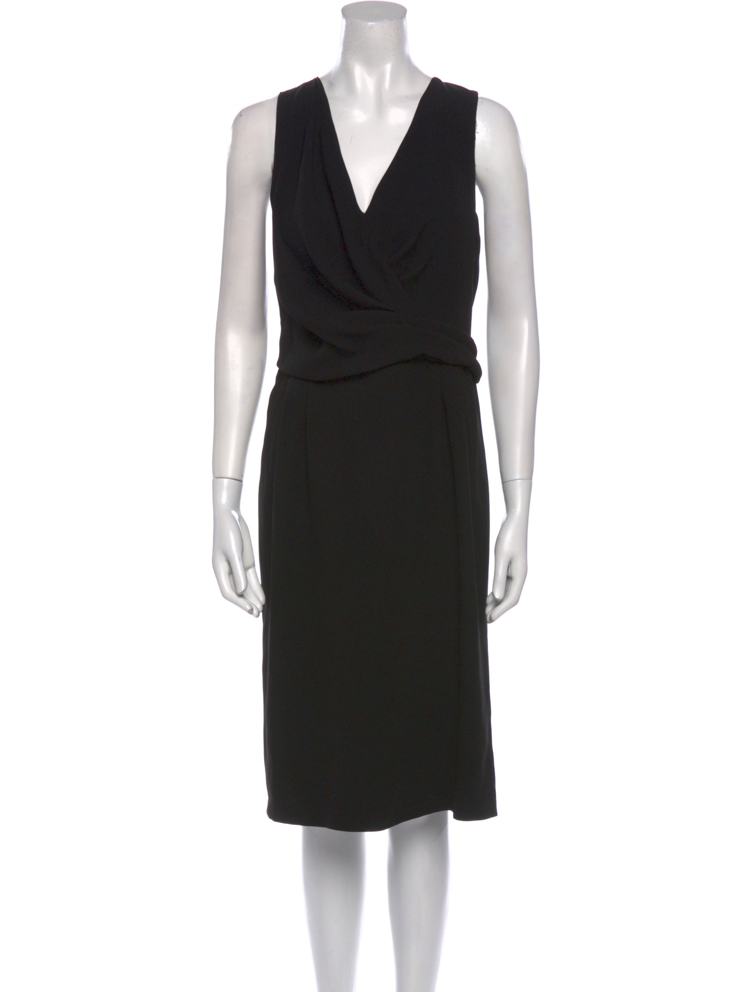 Max Mara Cowl Neck Midi Length Dress