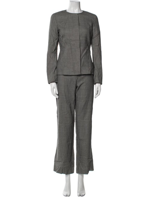Max Mara Virgin Wool Printed Pantsuit