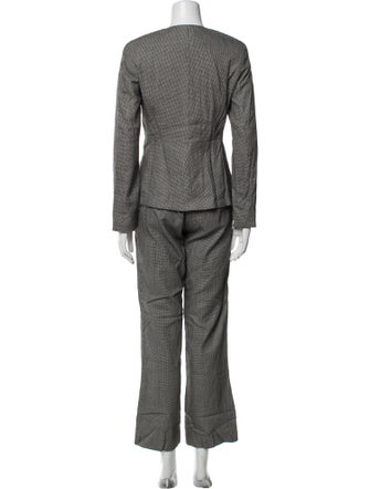 Max Mara Virgin Wool Printed Pantsuit