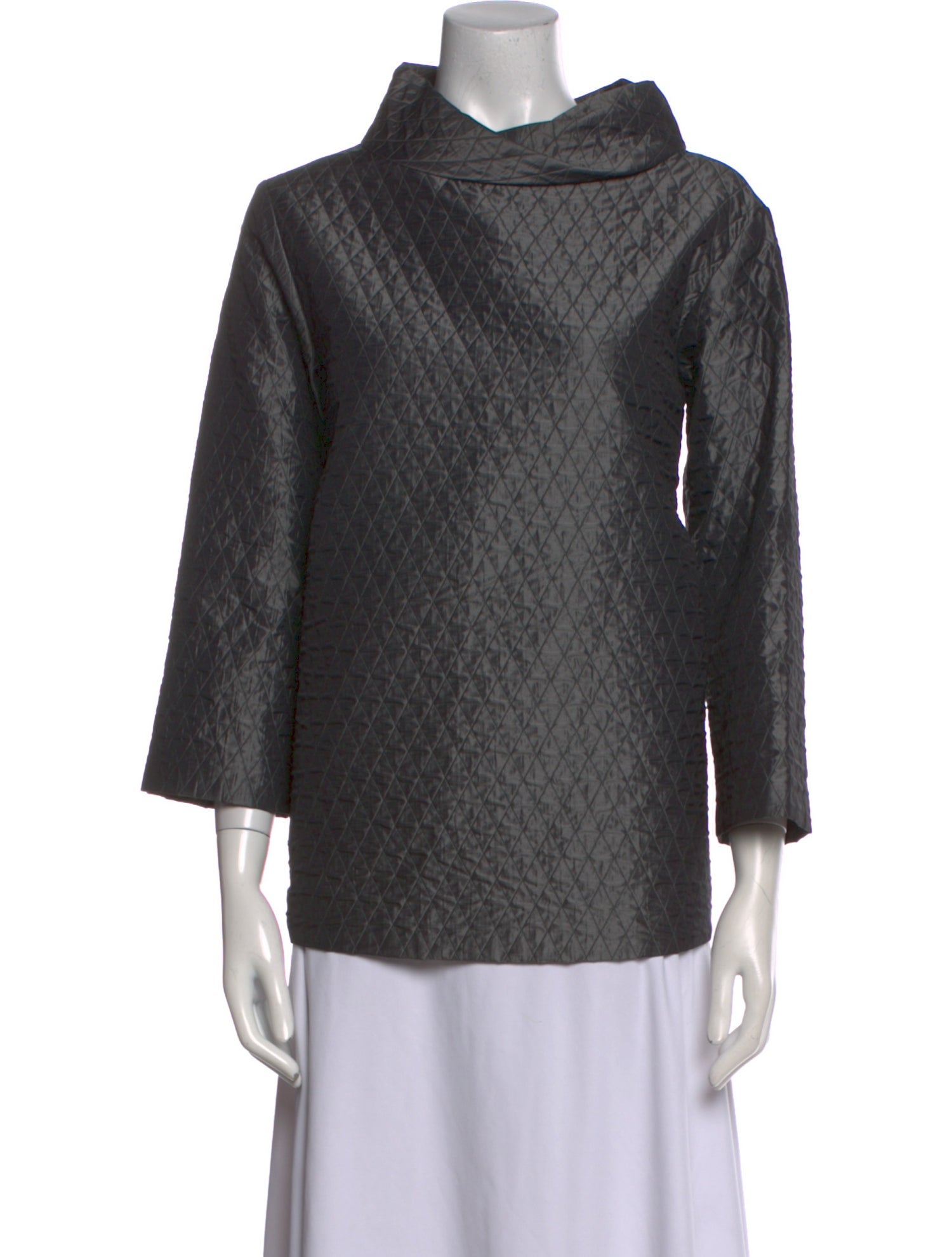 Max Mara Silk Cowl Neck Top