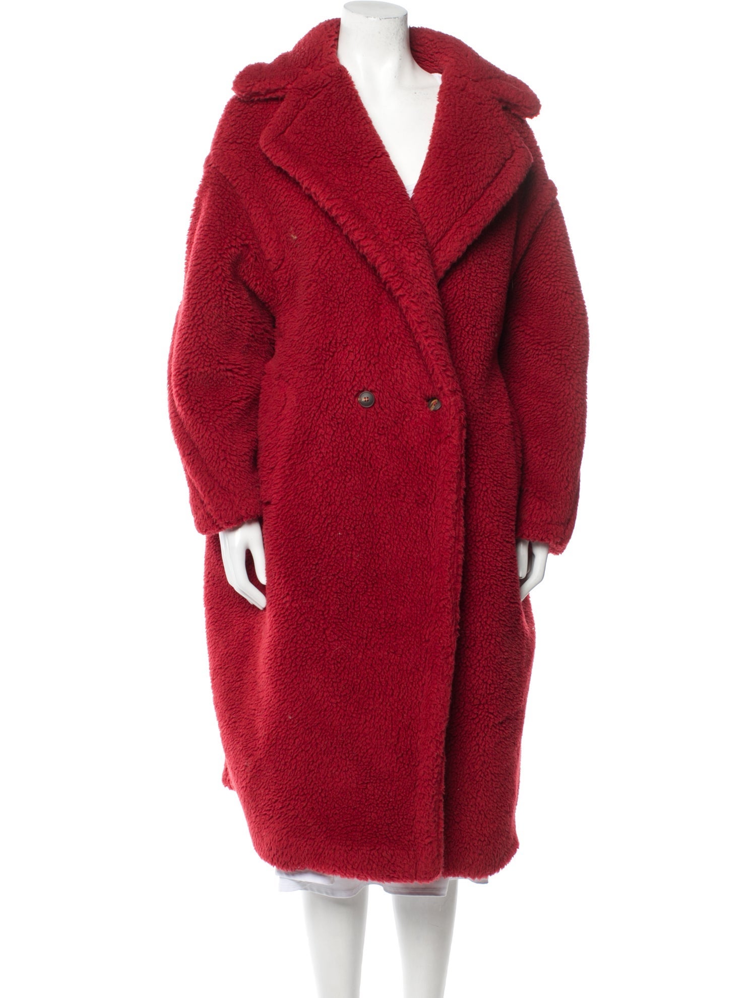 Max Mara Fleece Faux Fur Coat