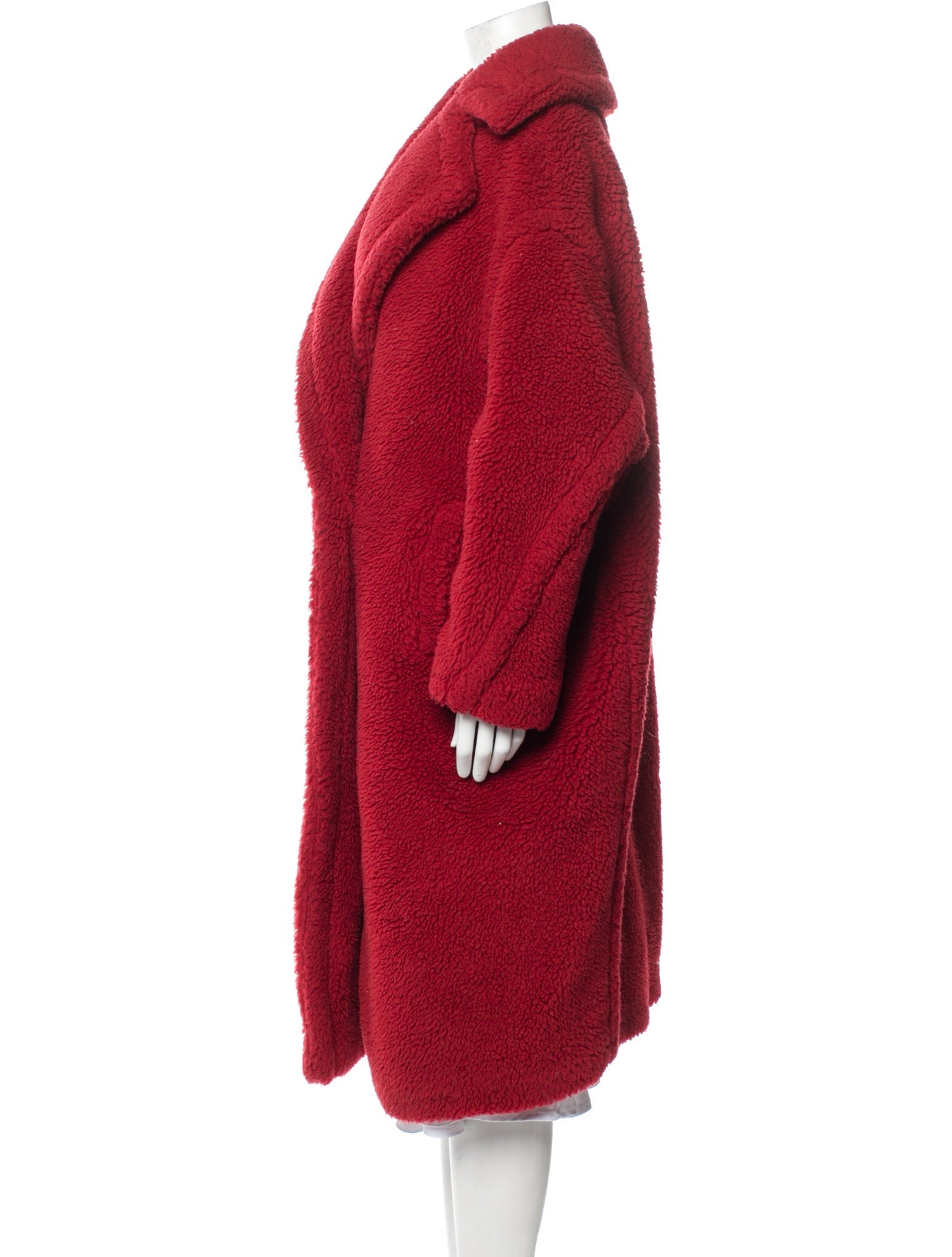 Max Mara Fleece Faux Fur Coat