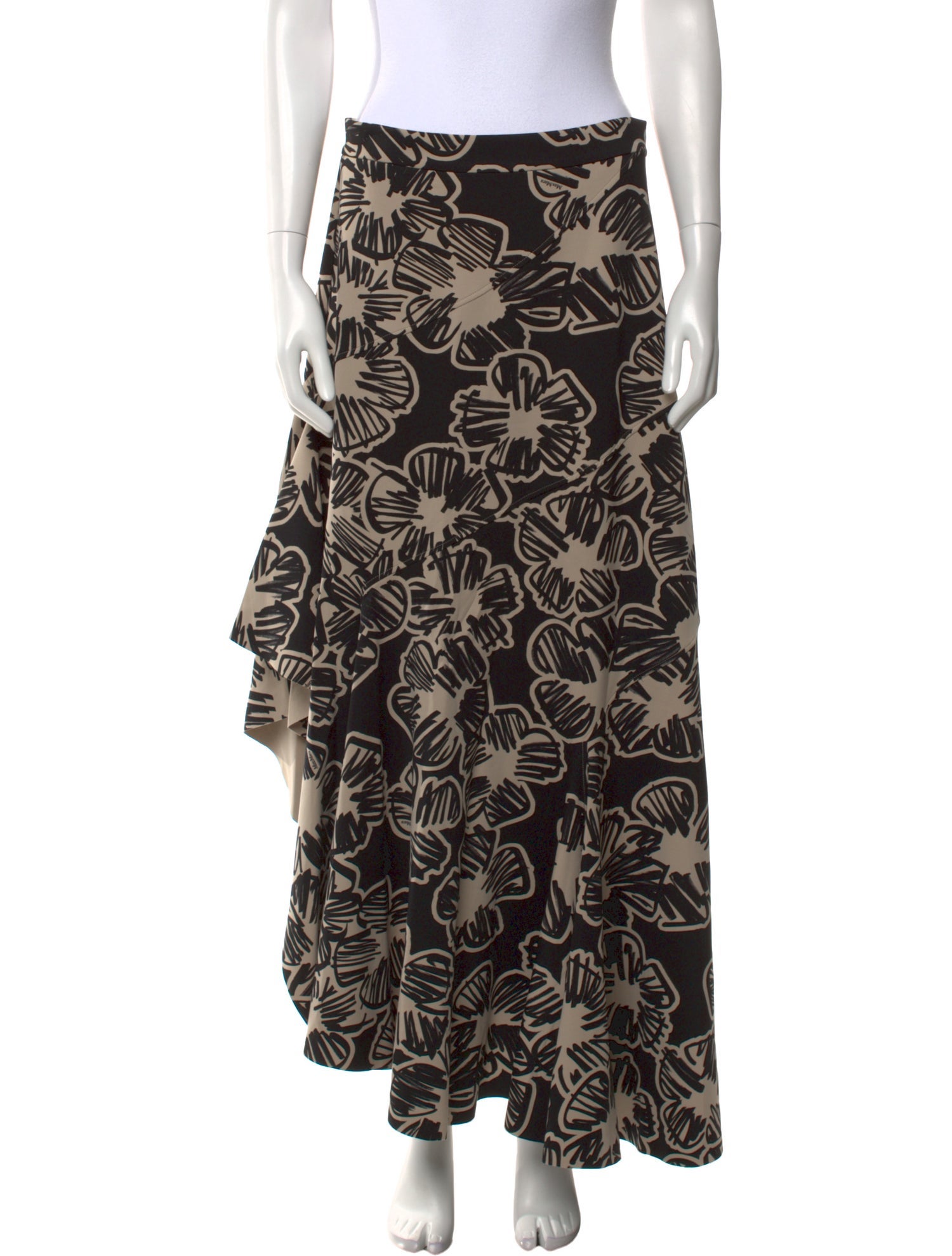 Max Mara Floral Print Midi Length Skirt w/ Tags