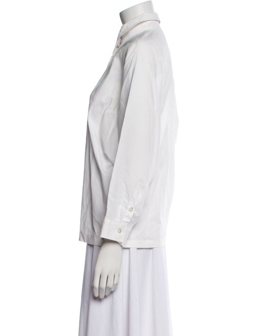 Max Mara Long Sleeve Button-Up Top