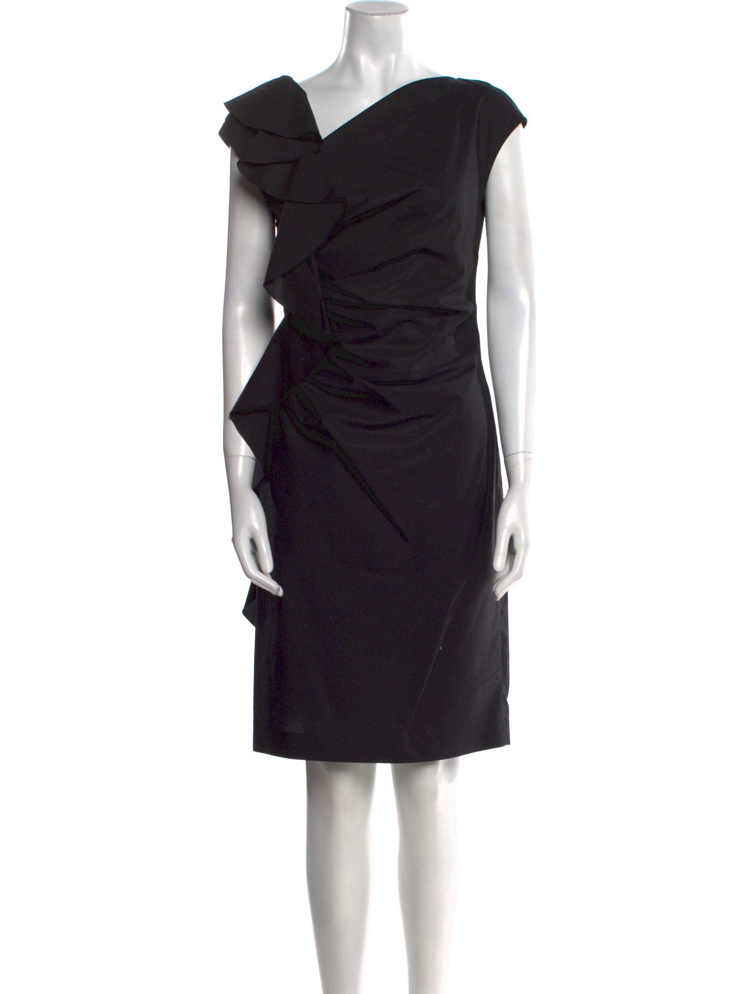 Max Mara One-Shoulder Knee-Length Dress