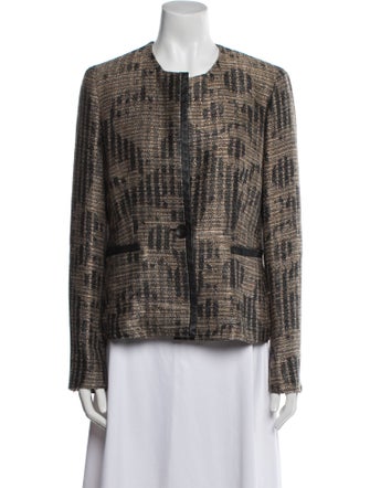 Max Mara Tweed Pattern Evening Jacket