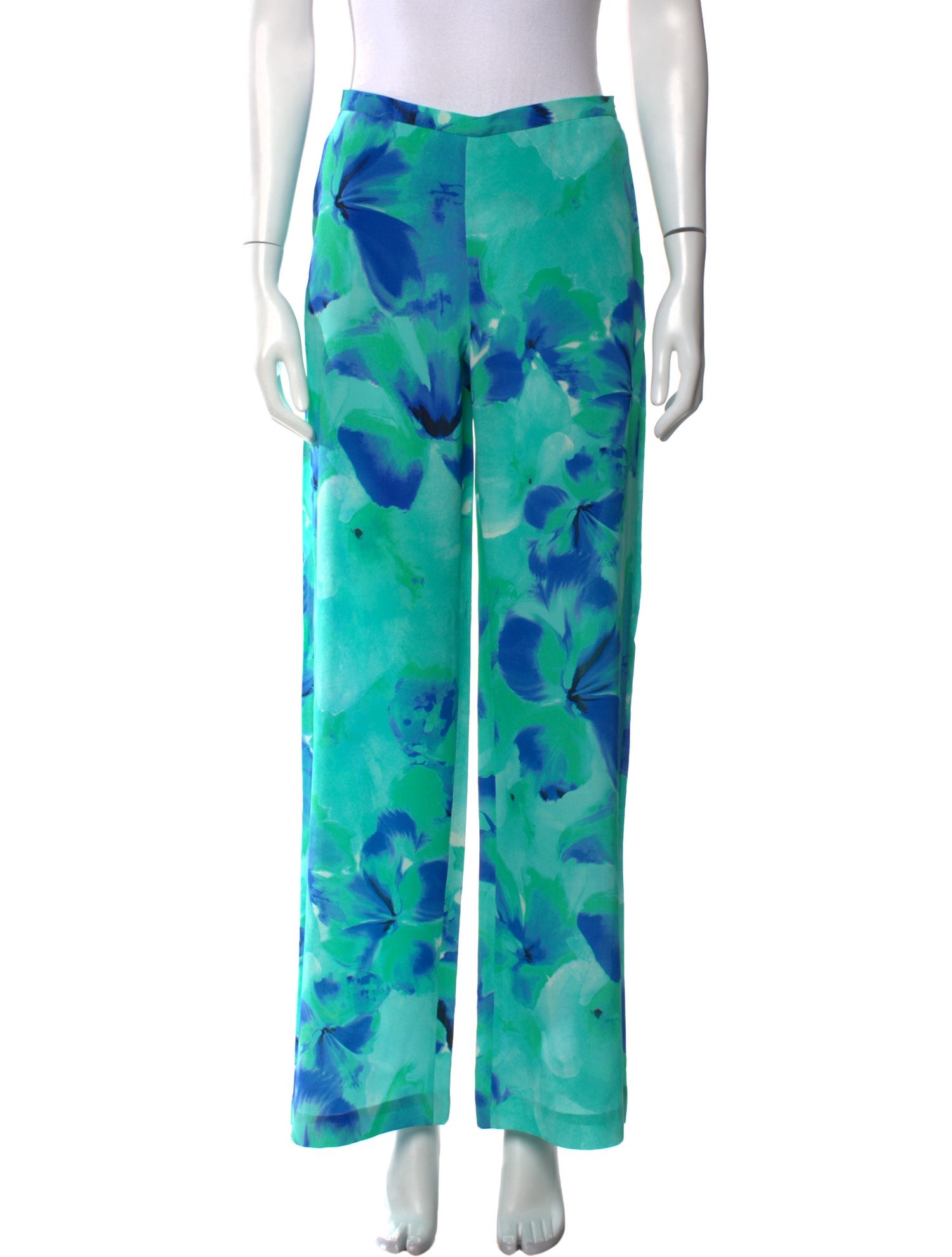 Max Mara Silk Wide Leg Pants