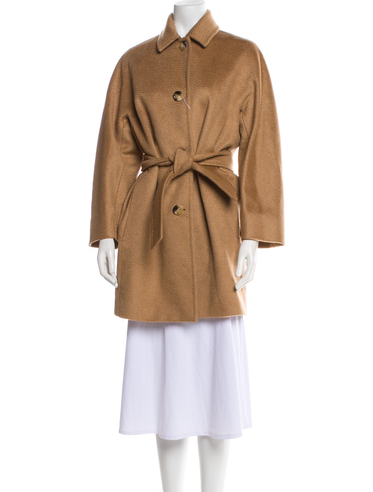 Max Mara Camel Hair Trench Coat w/ Tags