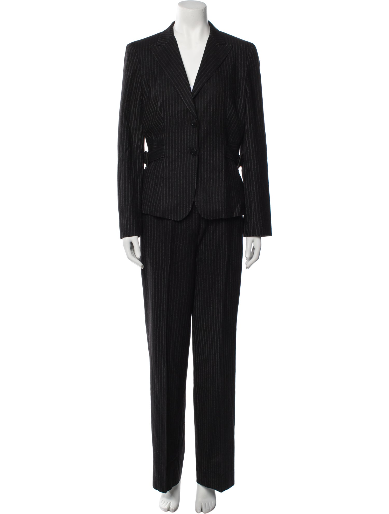 Max Mara Virgin Wool Striped Pantsuit