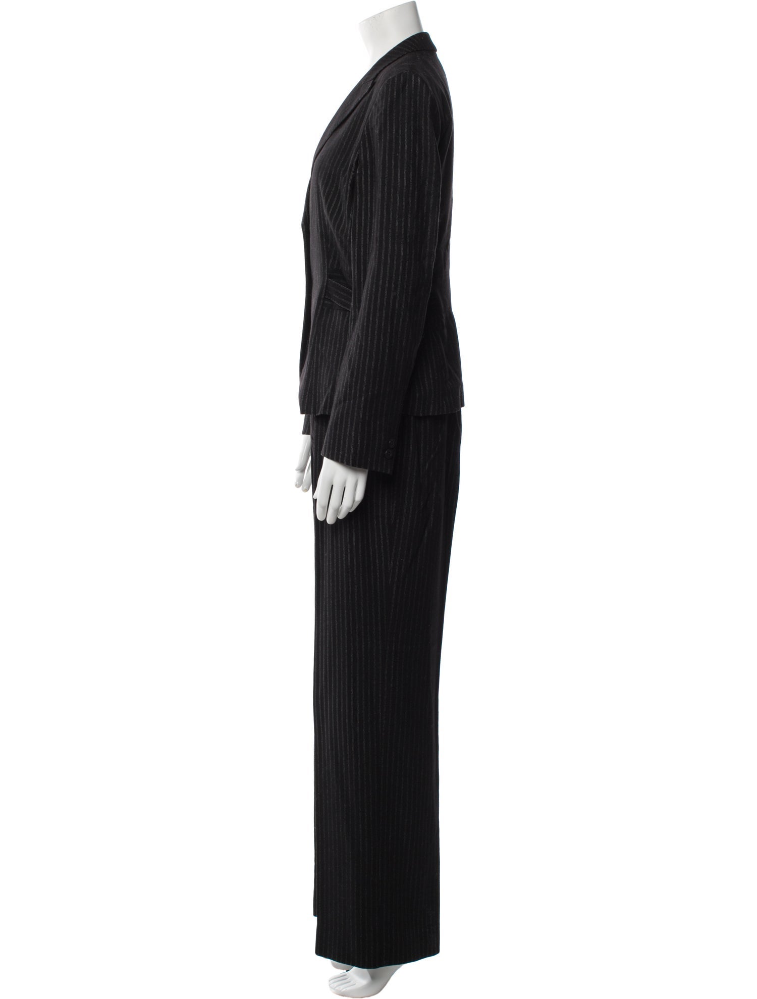 Max Mara Virgin Wool Striped Pantsuit