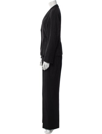 Max Mara Virgin Wool Striped Pantsuit