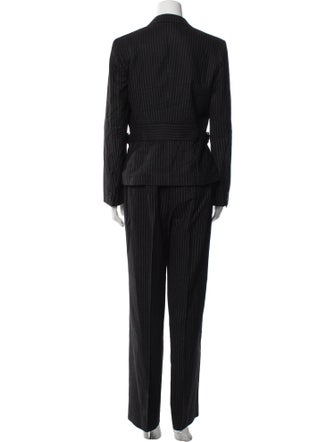 Max Mara Virgin Wool Striped Pantsuit