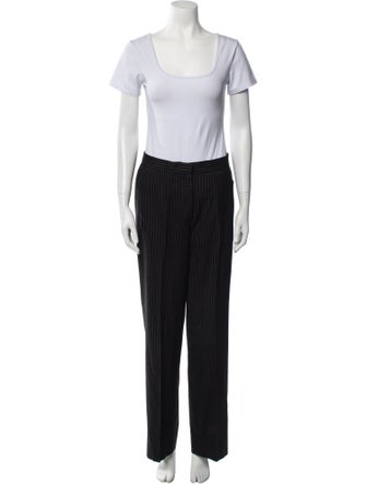 Max Mara Virgin Wool Striped Pantsuit