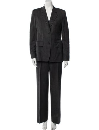 Max Mara Virgin Wool Striped Pantsuit