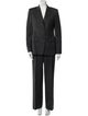 Max Mara Virgin Wool Striped Pantsuit