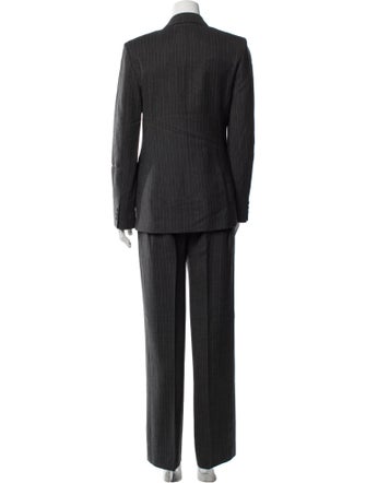 Max Mara Virgin Wool Striped Pantsuit