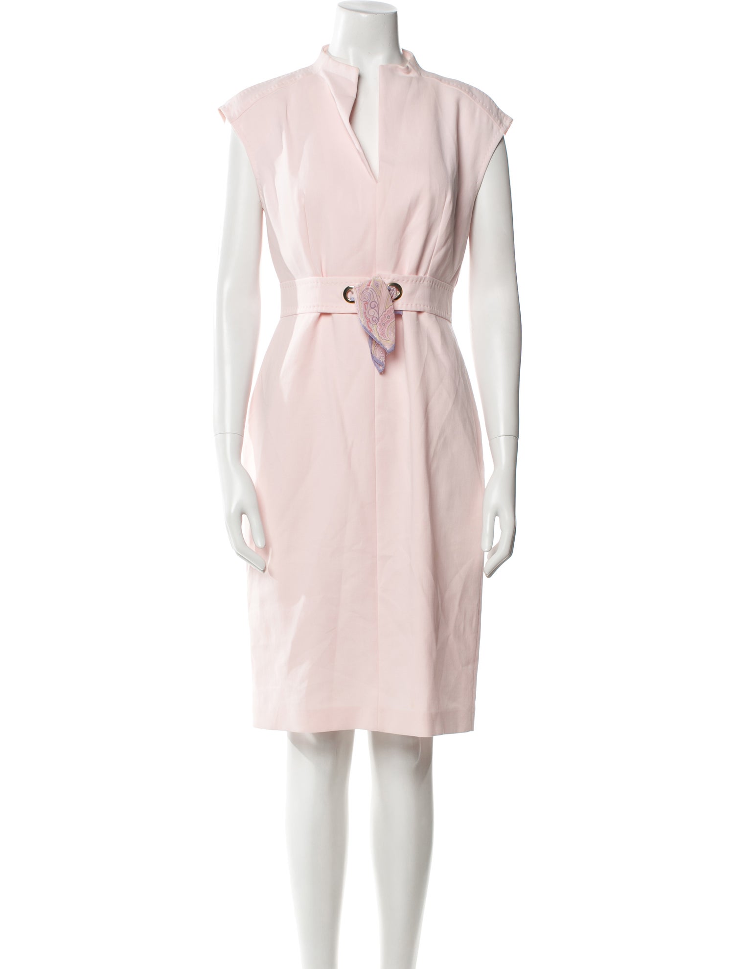 Max Mara V-Neck Mini Dress