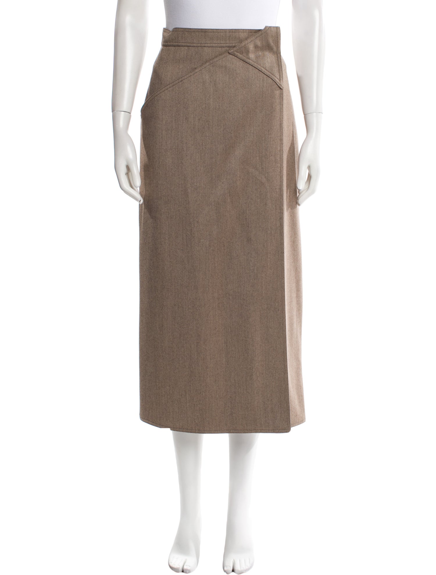 Max Mara Virgin Wool Midi Length Skirt