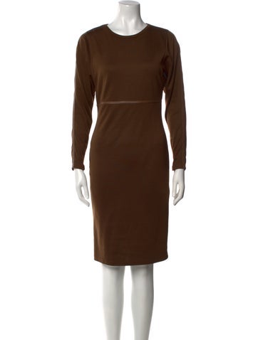 Max Mara Dresses Virgin Wool Knee-Length Dress M