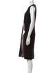 Max Mara Colorblock Pattern Midi Length Dress