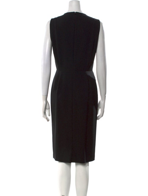 Max Mara Colorblock Pattern Midi Length Dress