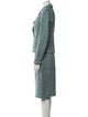 Max Mara Linen Tweed Pattern Skirt Suit