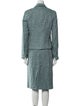 Max Mara Linen Tweed Pattern Skirt Suit