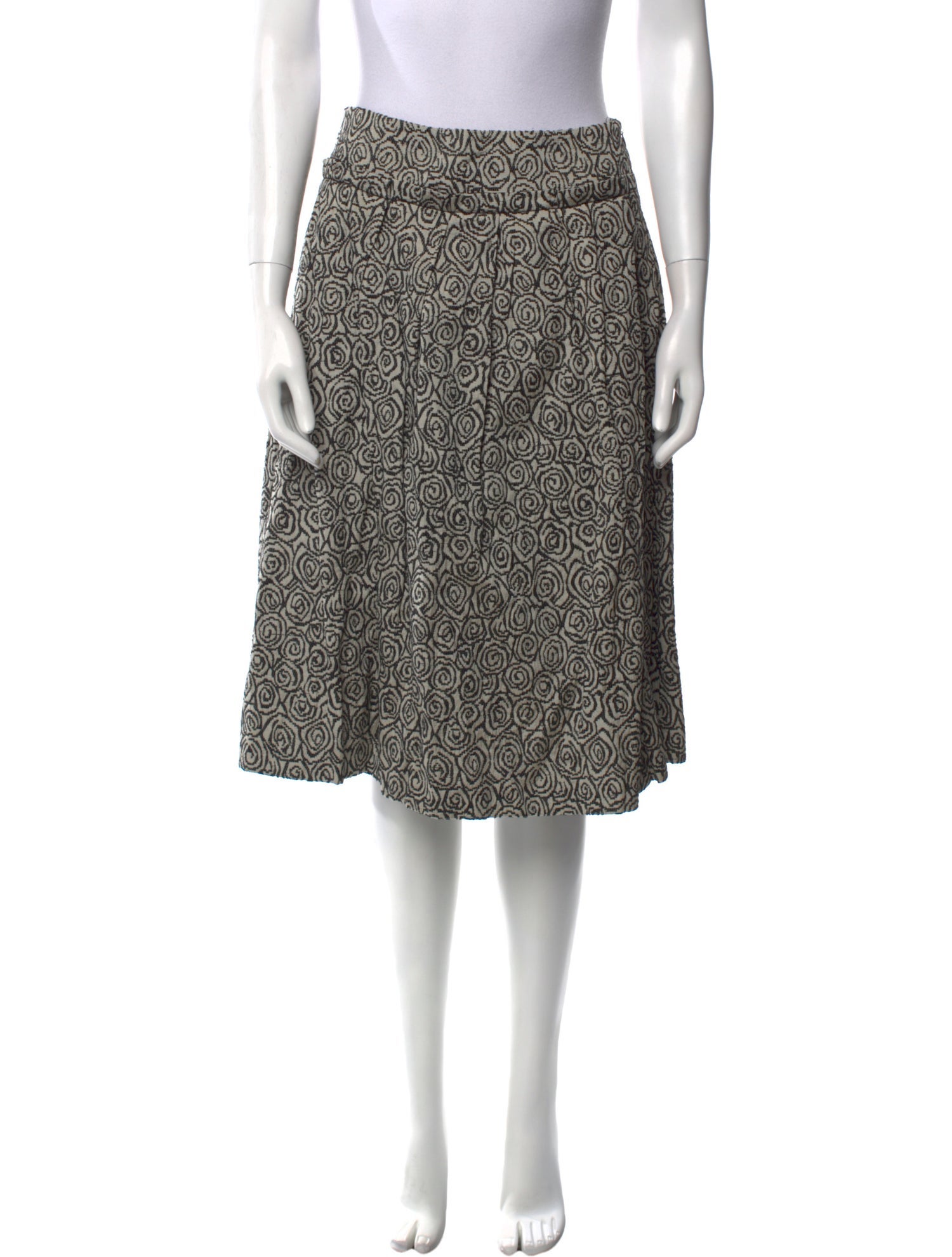 Max Mara Printed Knee-Length Skirt