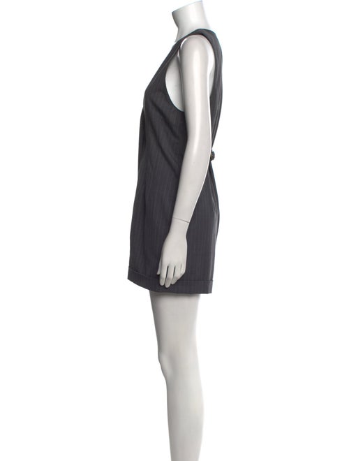Max Mara Virgin Wool Plunge Neckline Romper