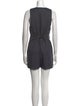 Max Mara Virgin Wool Plunge Neckline Romper