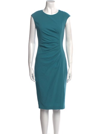 Max Mara Virgin Wool Midi Length Dress