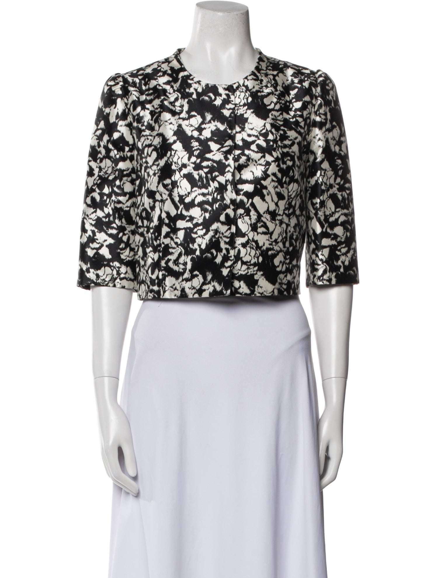 Max Mara Silk Floral Print Evening Jacket