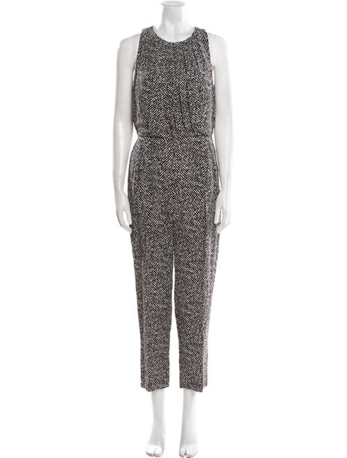 Max Mara Printed Scoop Neck Jumpsuit