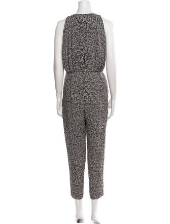 Max Mara Printed Scoop Neck Jumpsuit