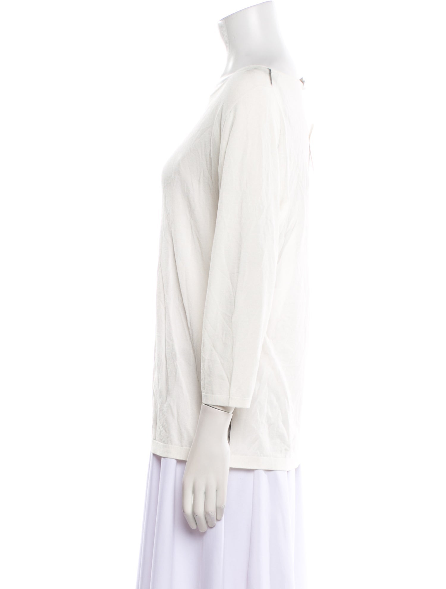 Max Mara Scoop Neck Long Sleeve T-Shirt