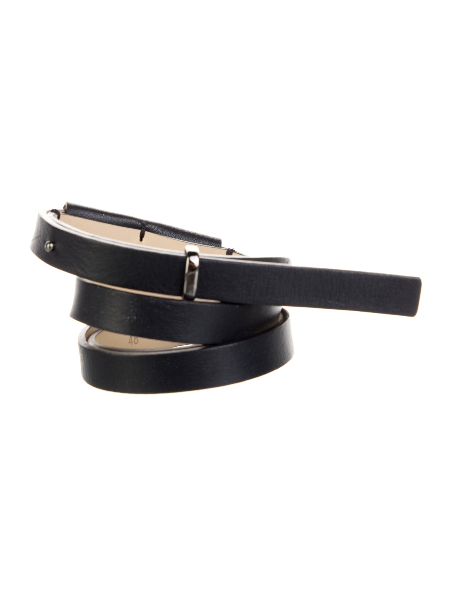 Max Mara Skinny Leather Belt