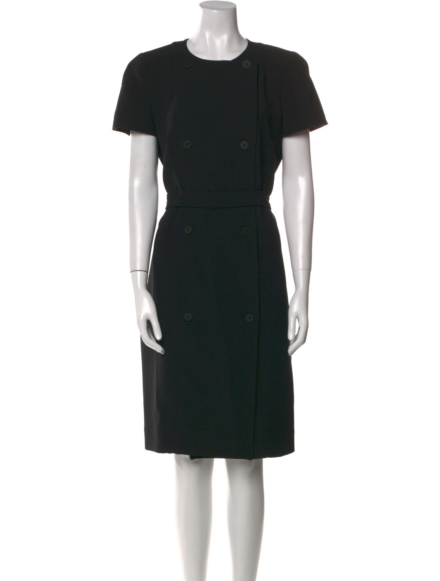 Max Mara Virgin Wool Midi Length Dress