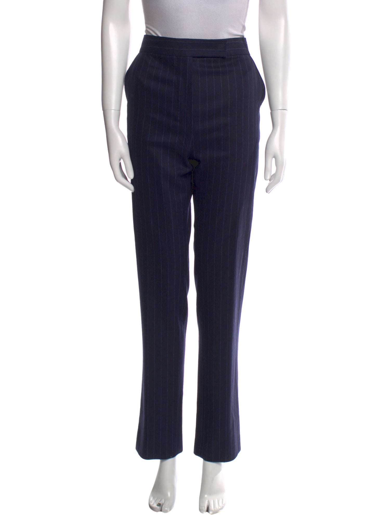Max Mara Virgin Wool Straight Leg Pants